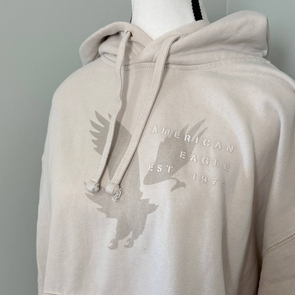 American Eagle Super Soft Beige Hoodie